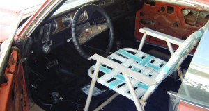 Funny police photo of bad car seat