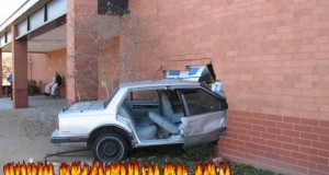 Funny car crash