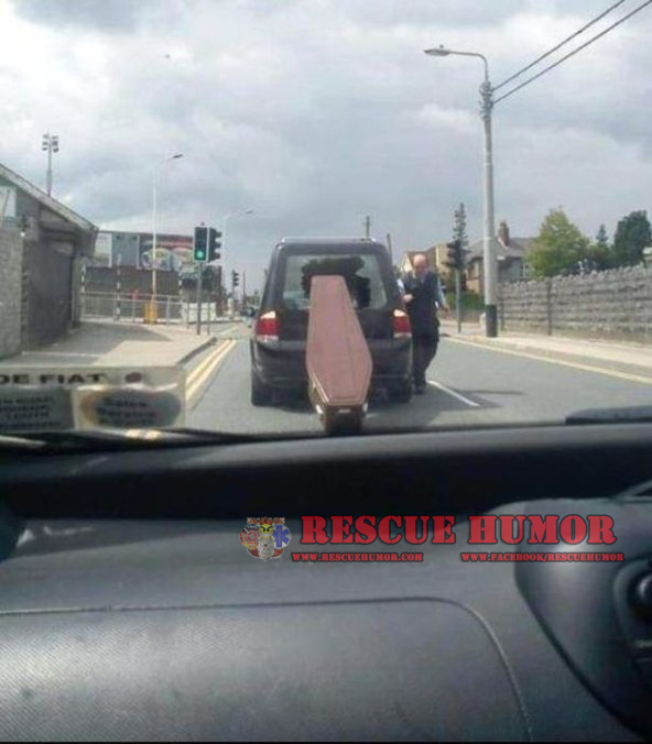 Funny car crash