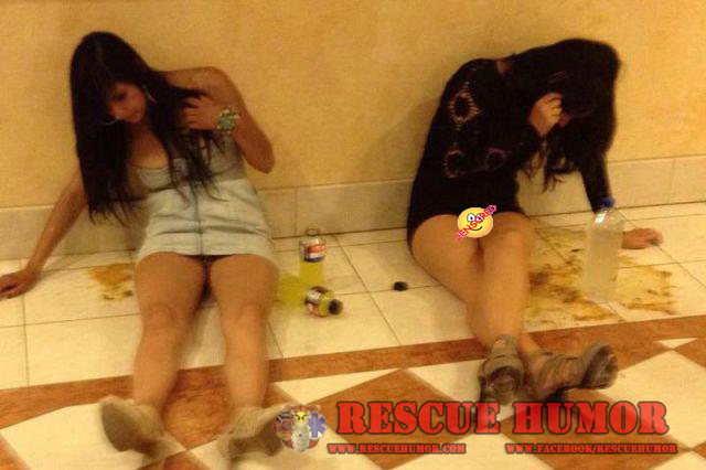 Passed out drunk
