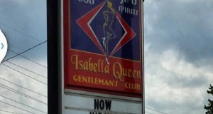 Funny club sign