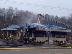 Culver's fire scene