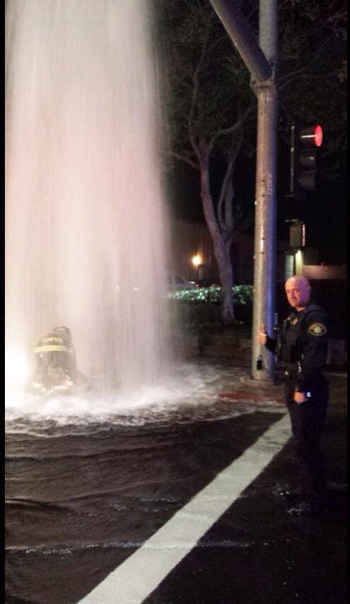 A good cop is never cold, wet, or hungry