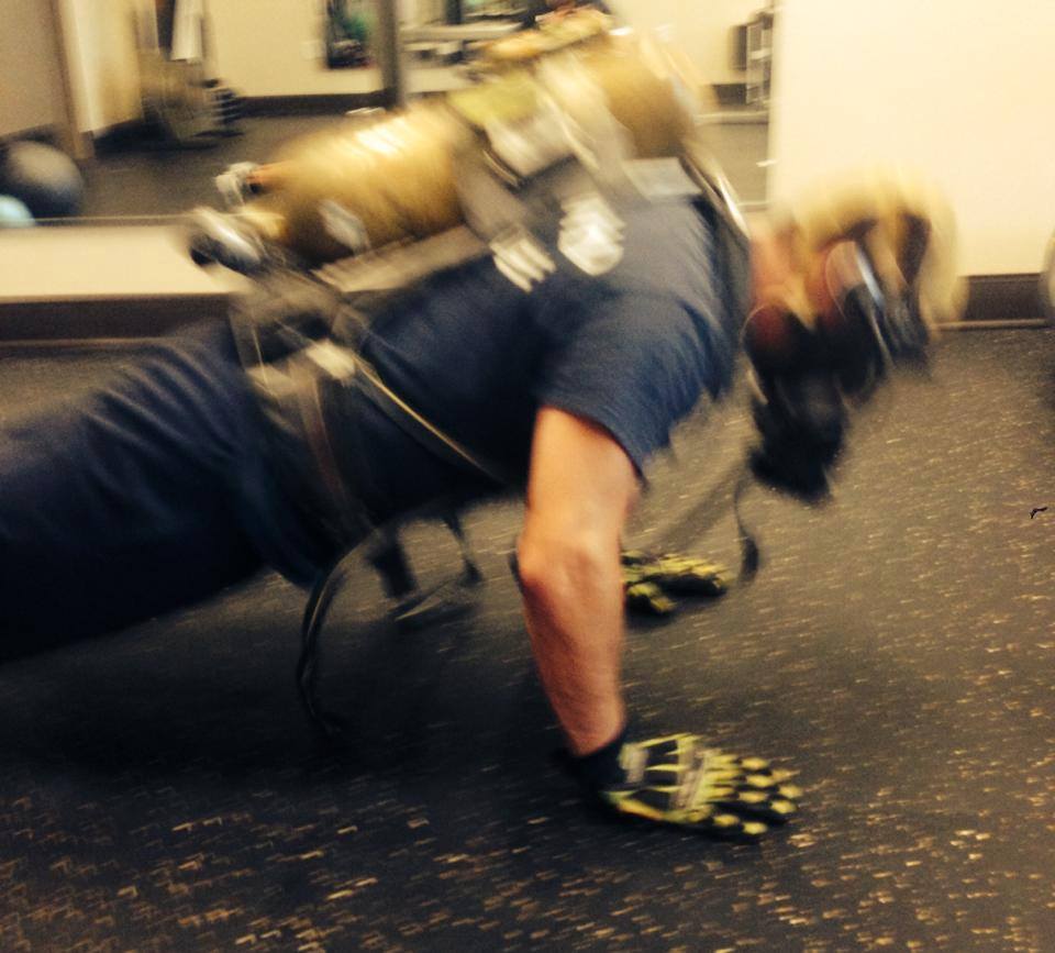 Working out with SCBA